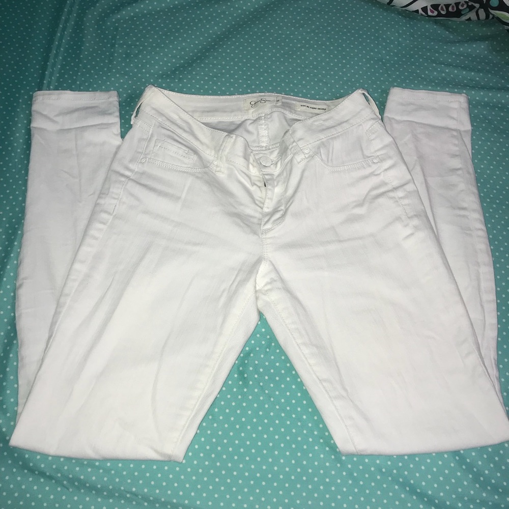 Jessica Simpson white skinny jeans